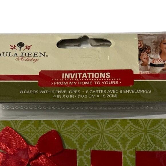 Lot of 2 Paula Deen Holiday Invitation Cards – Set of 8 with Envelopes – New Sea - Picture 5 of 5